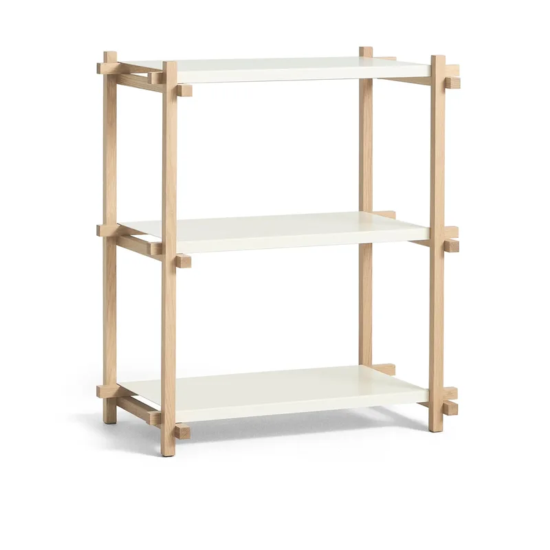 Woody Column Wandregal Oak-almond white, low by HAY – product photo