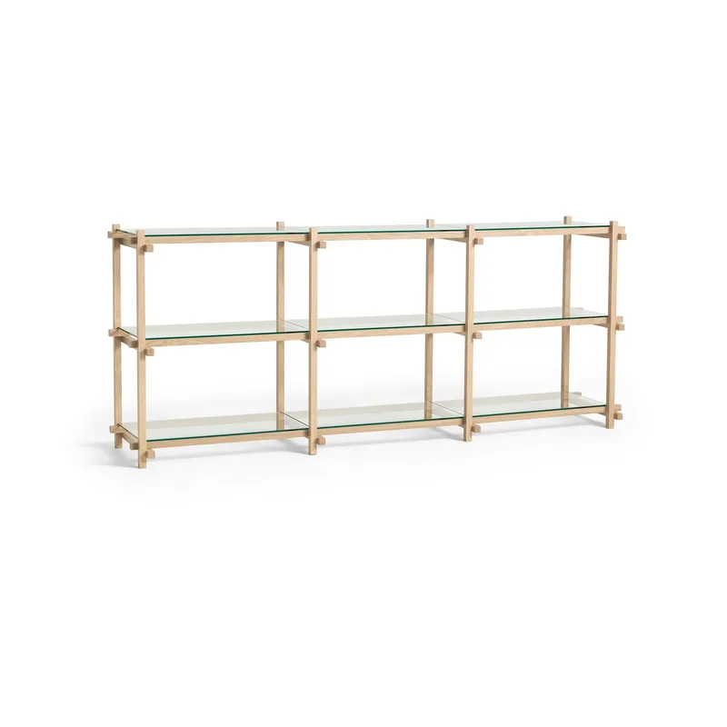 Woody Wandregal Oak-clear glass, low van HAY – productfoto