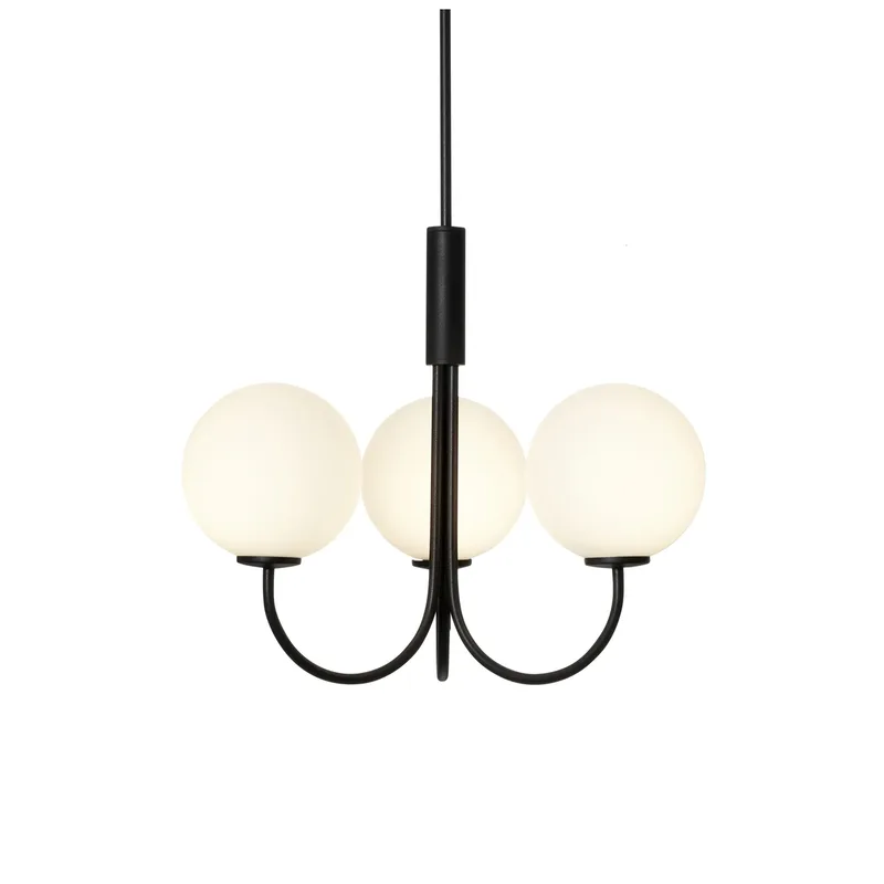 Ballon Kronleuchter Schwarz, Ø45 cm by Herstal – product photo