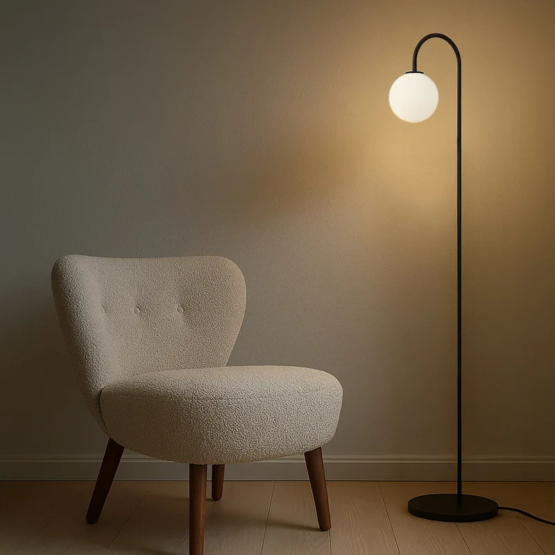 Ballon Vloerlamp Black von Herstal – Produktfoto