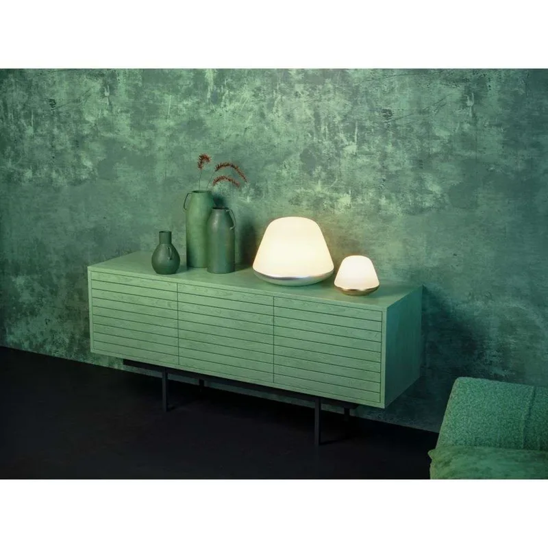 Bloom Tafellamp Small Silver- Herstal - Woonkamer - Metaal by Herstal – product photo