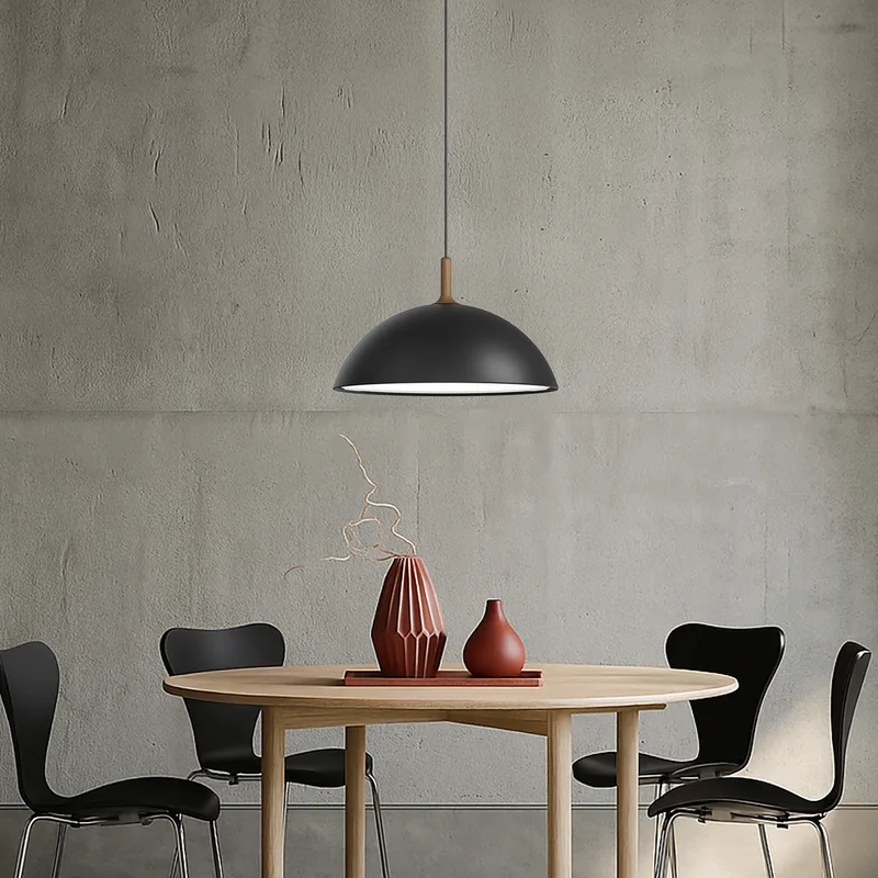 Bowl Hanglamp Matt Black by Herstal – product photo