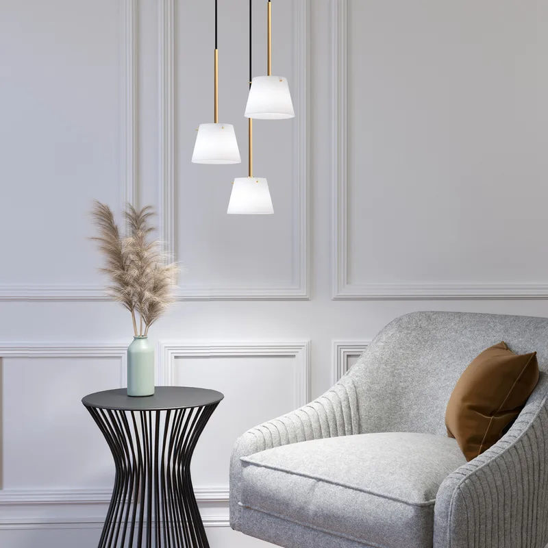 Gil il Grande Hanglamp Satin/Brass by Herstal – product photo
