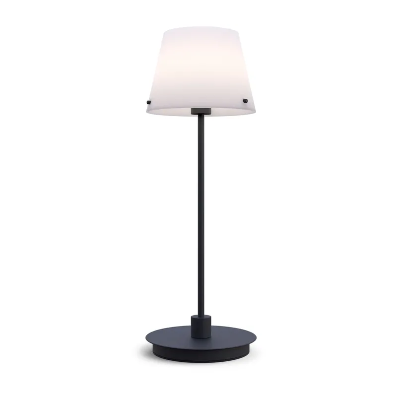 Gil il Grande Tischleuchte Schwarz-Opalglas by Herstal – product photo