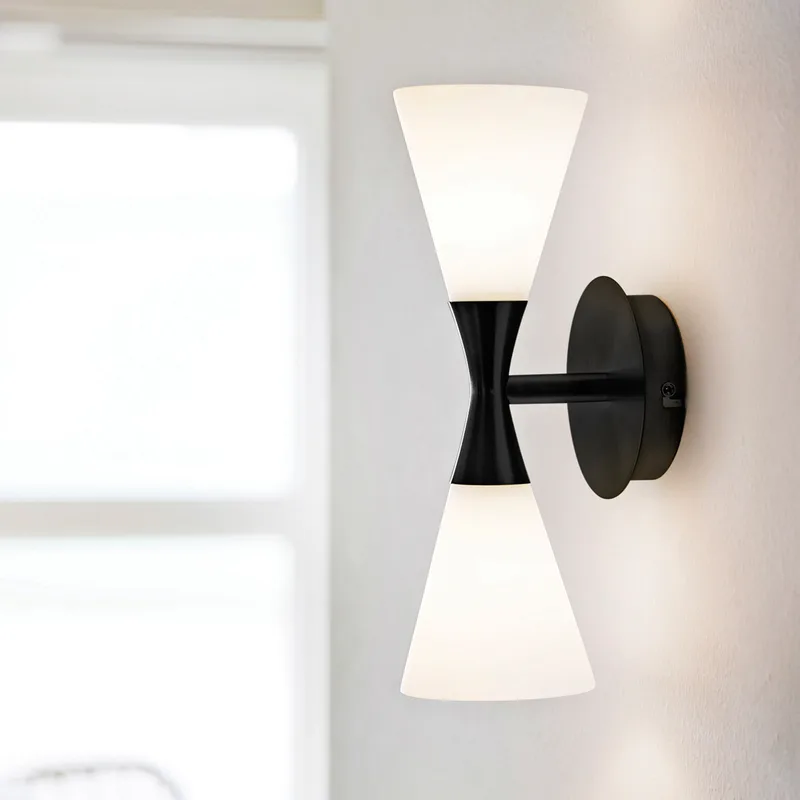 Harlekin Wandlamp Duo Matt Black by Herstal – product photo