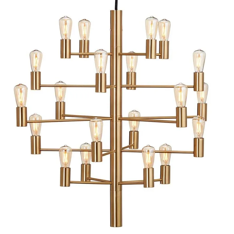 Manola 20 Kroonluchter Satin Brass by Herstal – product photo