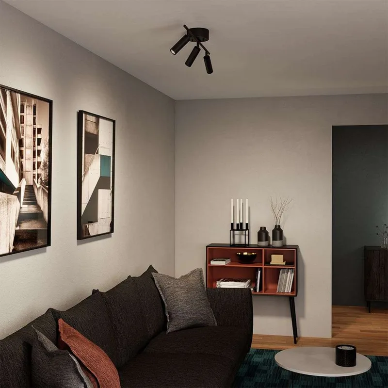 Pipeline 3 Plafondlamp Matt Black by Herstal – product photo