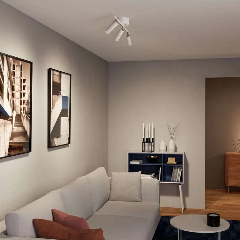 Pipeline 3 Plafondlamp Matt White van Herstal – productfoto
