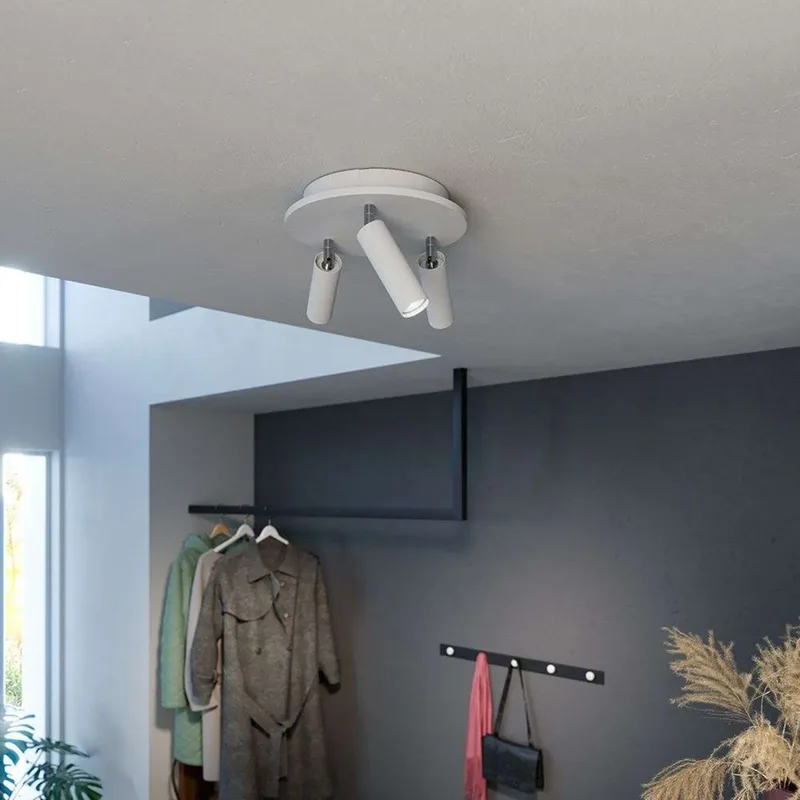 Pipeline 3 Plafondlamp Round Matt White van Herstal – productfoto