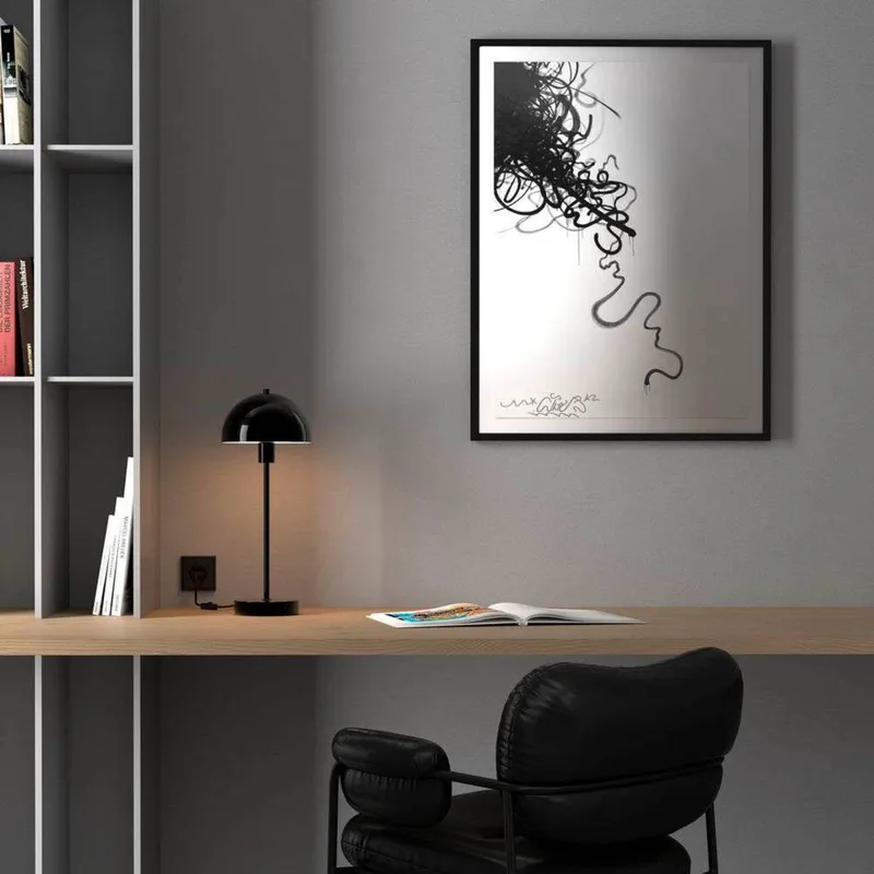 Vienda Taffellamp Glossy Black de Herstal – photo du produit