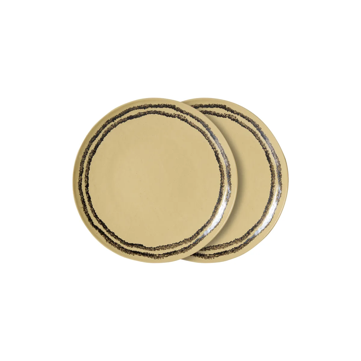 Assiette 70s ceramics - Jaune - Grès émaillé de HKliving – photo du produit