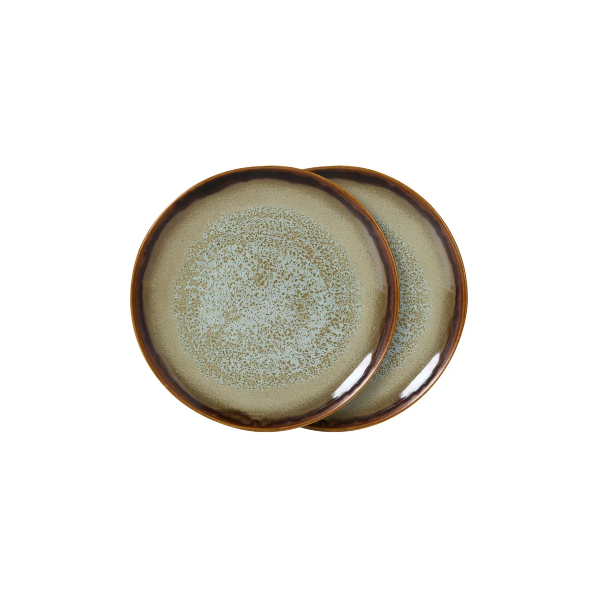 Assiette à dessert 70s ceramics - Vert - Grès émaillé de HKliving – photo du produit
