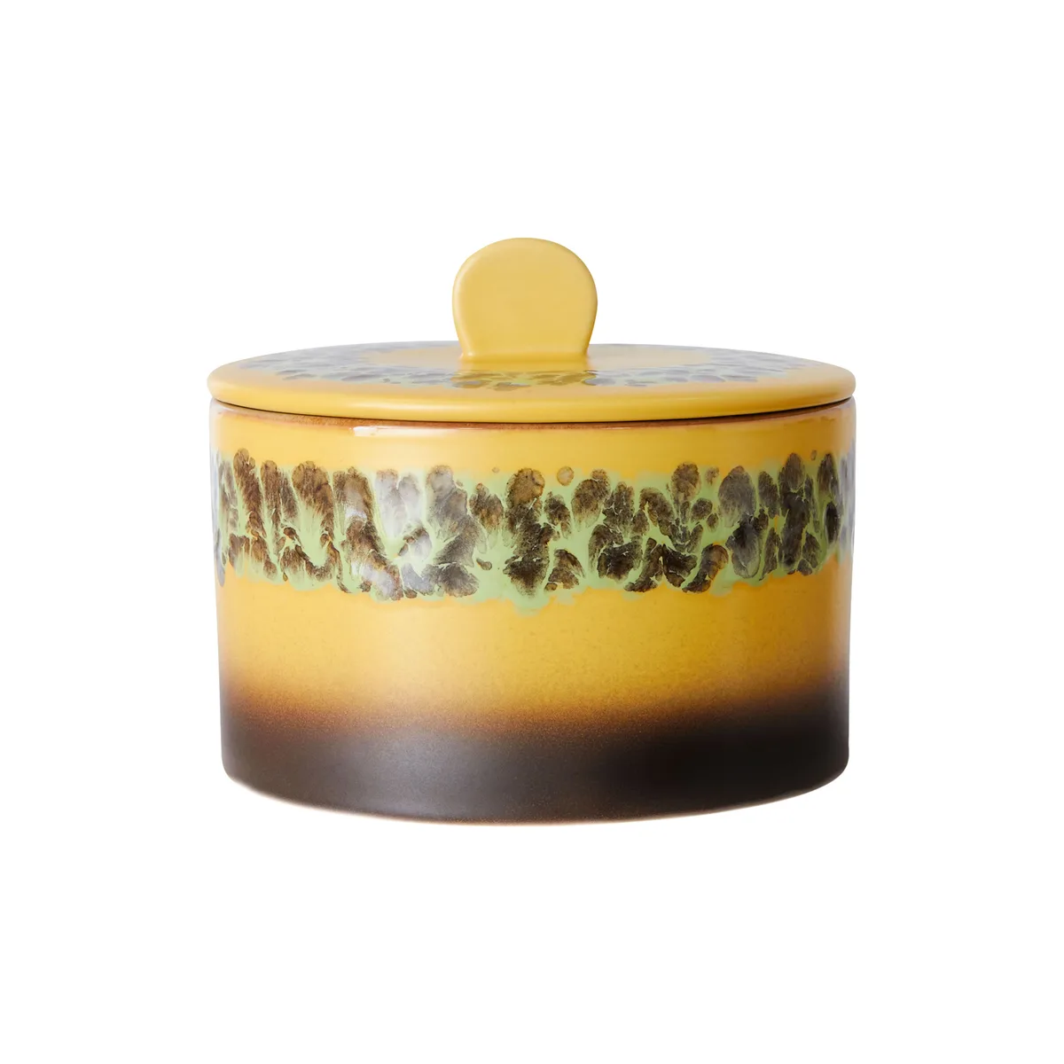 Boîte hermétique 70s ceramics - Jaune - Grès émaillé de HKliving – photo du produit