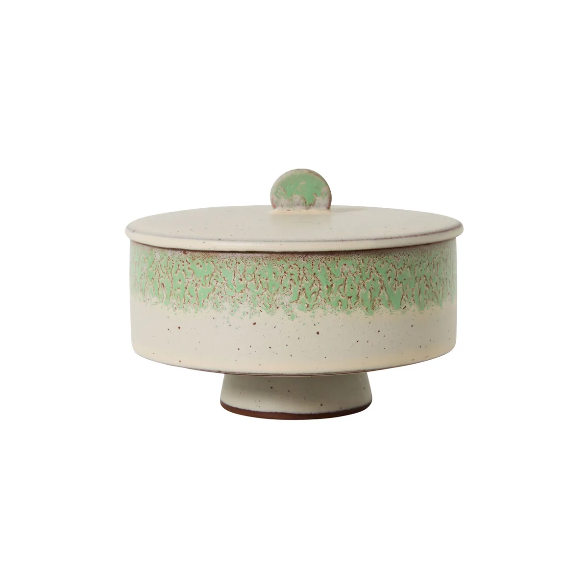 Boîte hermétique 70s ceramics - Vert - Grès émaillé de HKliving – photo du produit