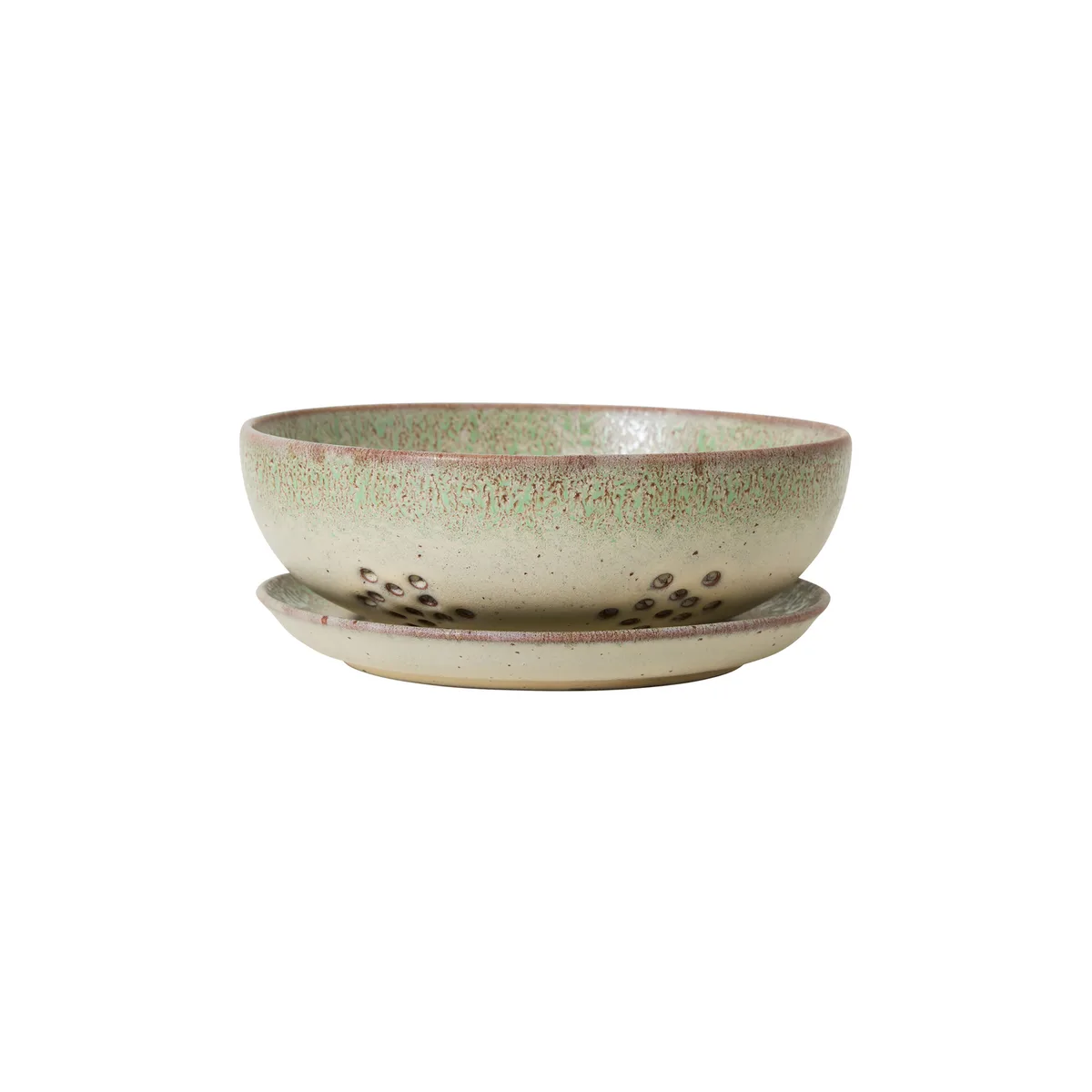 Bol à baies 70s ceramics - Vert - Grès émaillé de HKliving – photo du produit