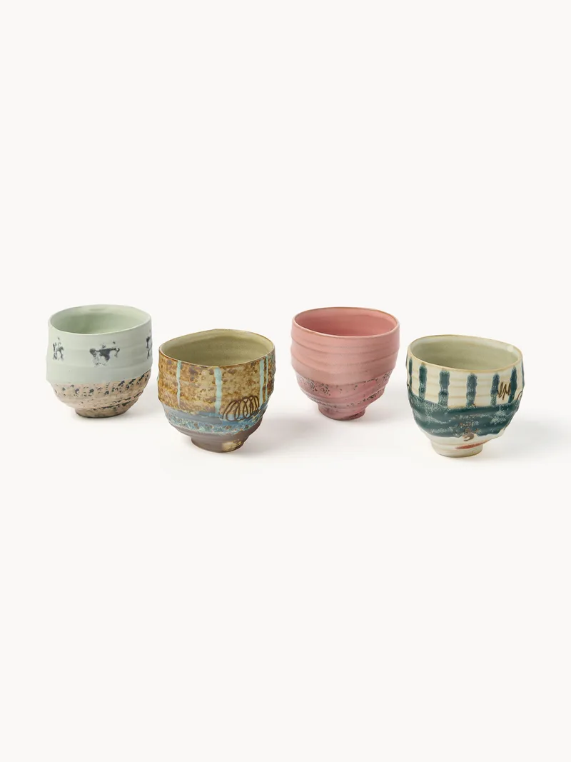 Handbeschilderde mokken Artist Ceramics, 4-delig by HKliving – product photo