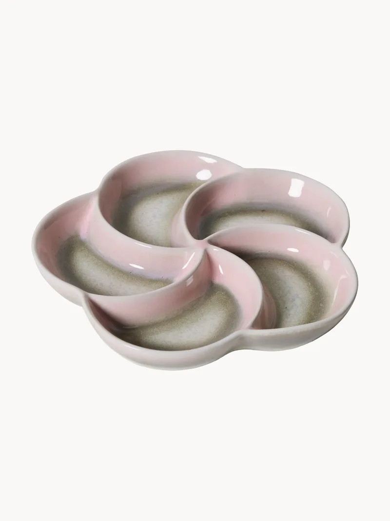 Handgemaakt dienblad 70's met reactief glazuur by HKliving – product photo