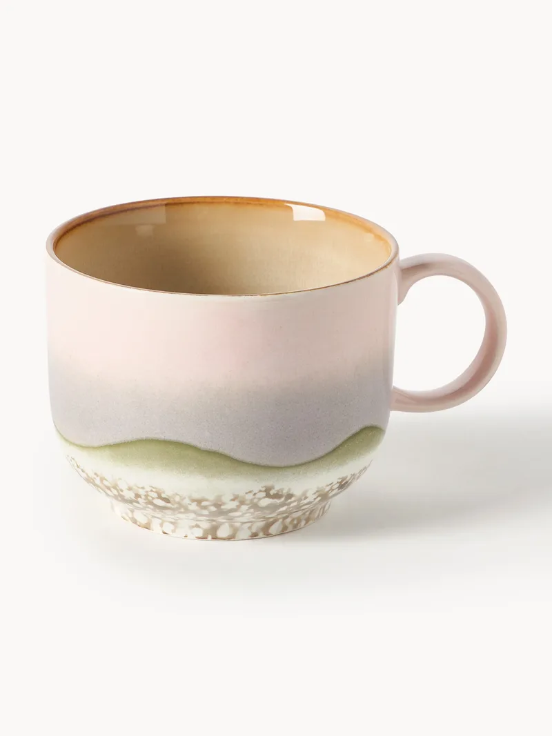 Handgemaakt kopje 70's met reactief glazuur by HKliving – product photo