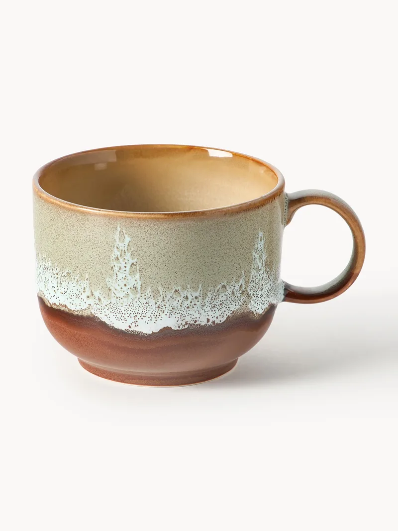 Handgemaakt kopje 70's met reactief glazuur by HKliving – product photo
