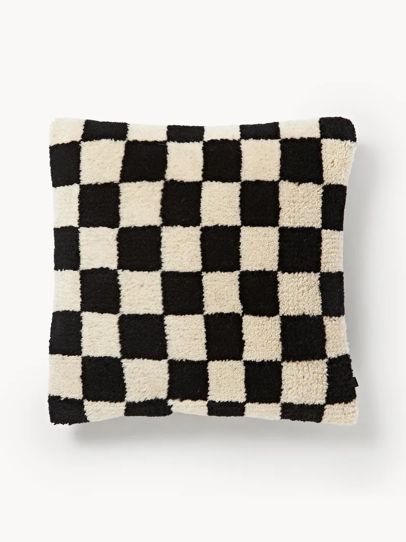 Handgemaakt kussen Statement van wol by HKliving – product photo