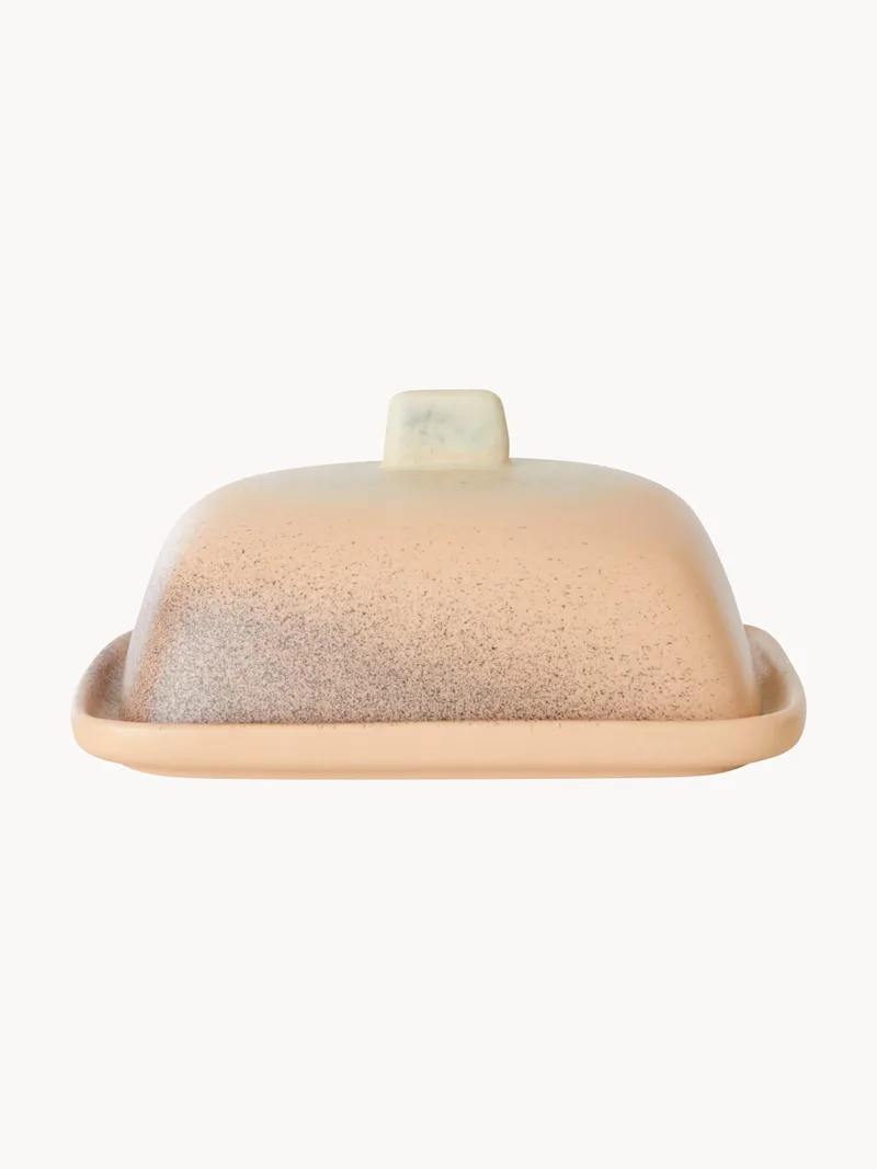 Handgemaakte botervloot 70's met reactief glazuur van HKliving – productfoto