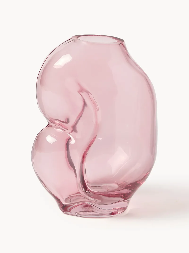 Handgemaakte glazen vaas Gleam, H 18 cm van HKliving – productfoto