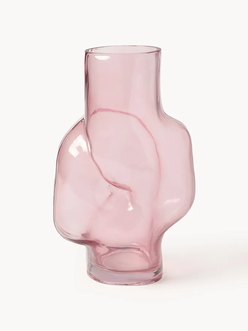 Handgjord glasvas Gleam, H 32 cm. från HKliving – produktbild