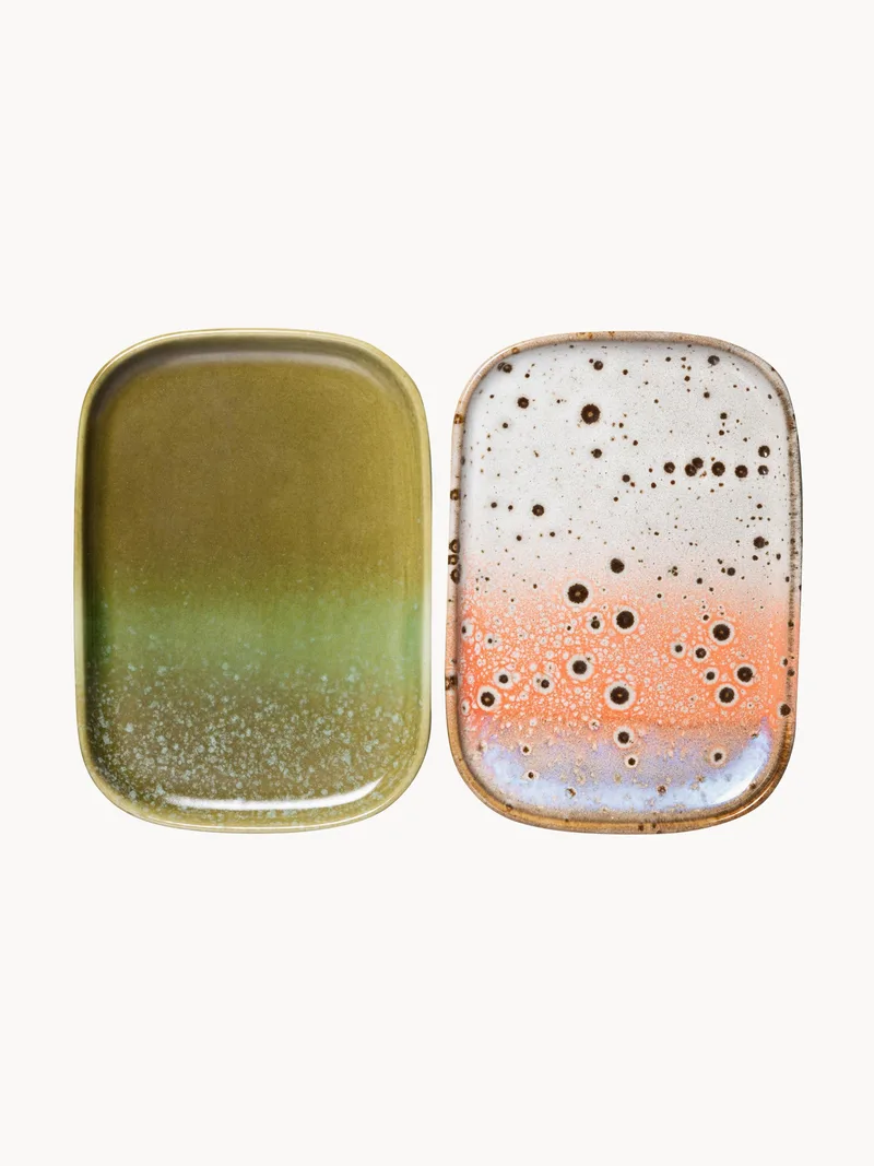 Handgemaakte serveerplateaus 70's, set van 2 by HKliving – product photo
