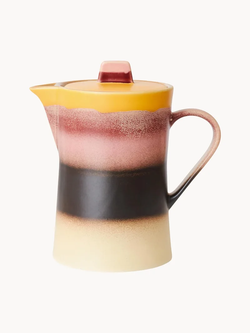 Handgefertigte Teekanne 70's mit Reaktivglasur, 1 L von HKliving – Produktfoto