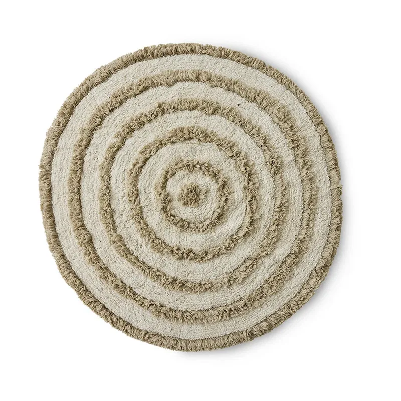 HK Living Badezimmer Teppich Ø120 cm Cream by HKliving – product photo