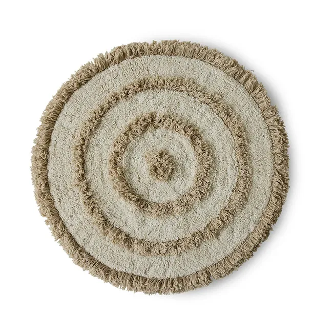 HK Living Badezimmer Teppich Ø80 cm Cream by HKliving – product photo