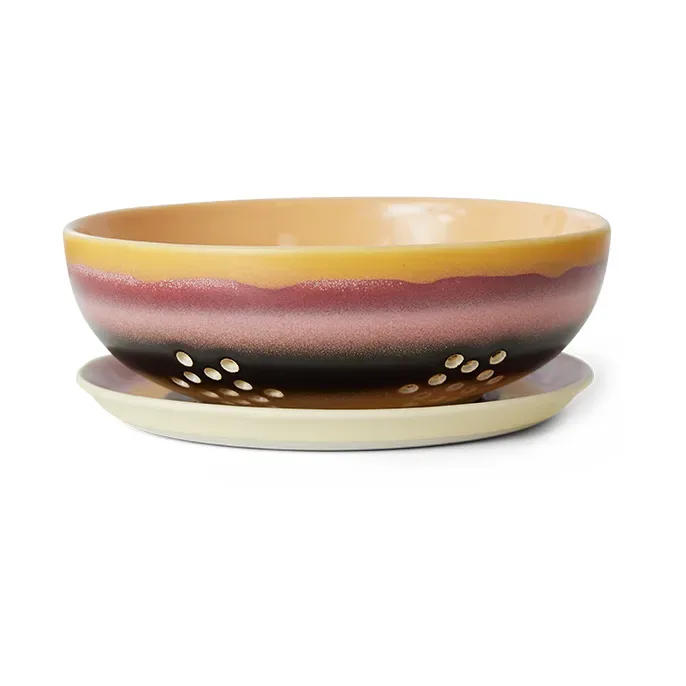 HKliving 70's berry Schale Ø17,3 cm Sunset von HKliving – Produktfoto