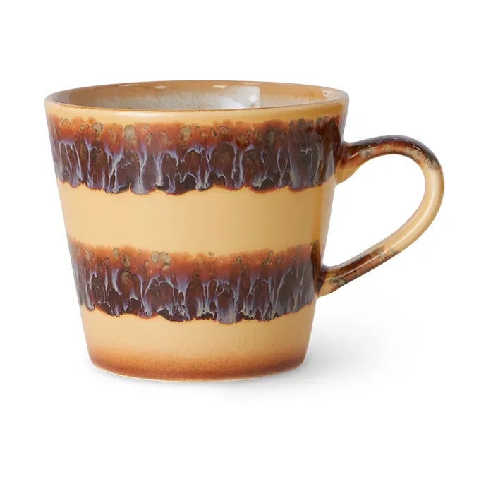 HKliving 70's Cappuccinotasse 33 cl Cliffs by HKliving – product photo