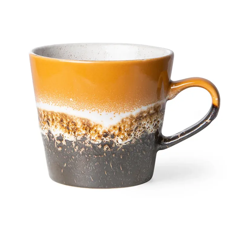 HKliving 70's Cappuccinotasse 33 cl Fire by HKliving – product photo