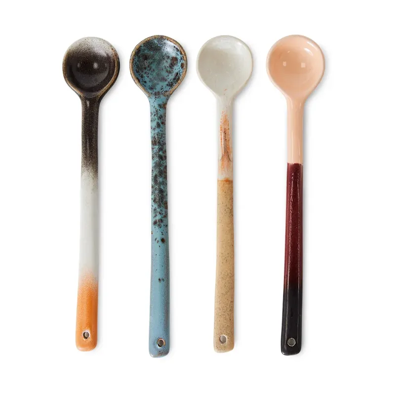 HKliving 70's Keramiklöffel L 4er Pack Breeze de HKliving – photo du produit