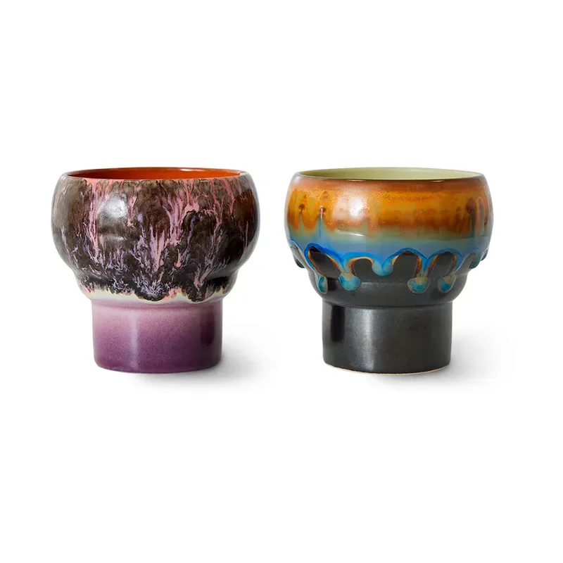HKliving 70's Lungo Tasse 24 cl 2er-Pack Merge de HKliving – photo du produit