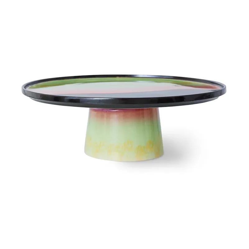 HKliving 70's plateau Tortenteller M Licorice de HKliving – photo du produit