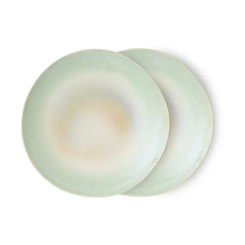 HKliving 70's Teller Ø27,5cm 2er Pack Palms de HKliving – photo du produit