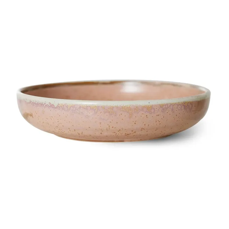 Home Chef tiefer Teller large Ø21,5cm Rustic pink by HKliving – product photo