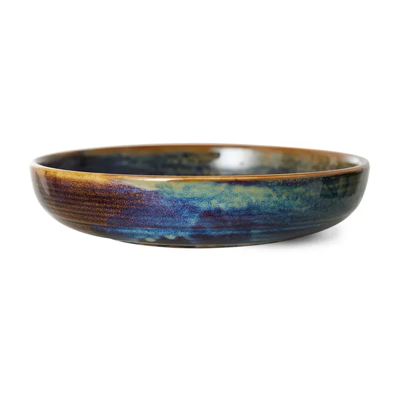 Home Chef tiefer Teller medium Ø19,3cm Rustic blue de HKliving – photo du produit