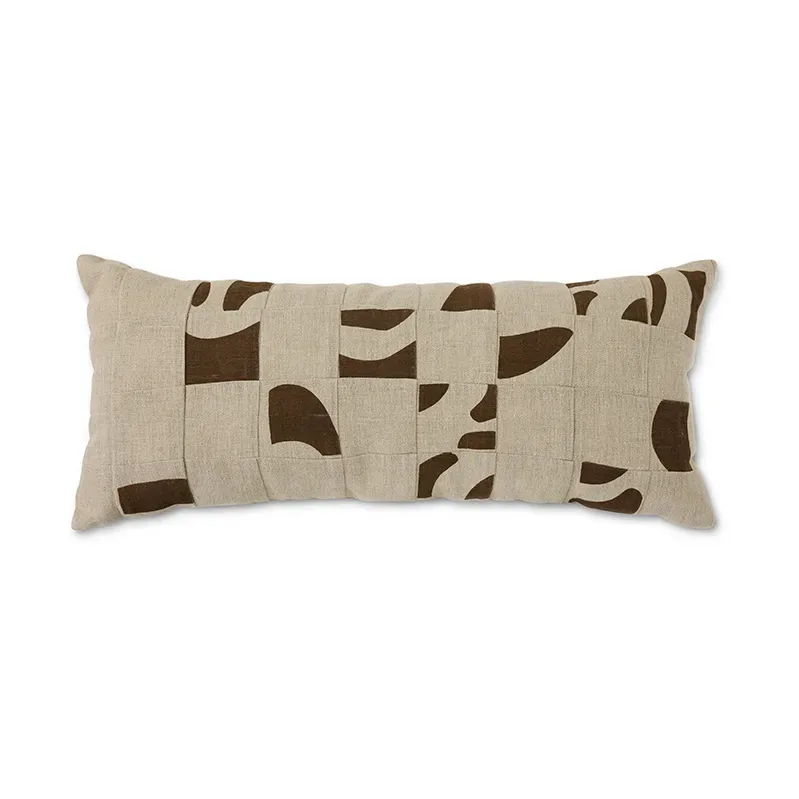 Natural patched Kissen 30x70 cm Beige by HKliving – product photo