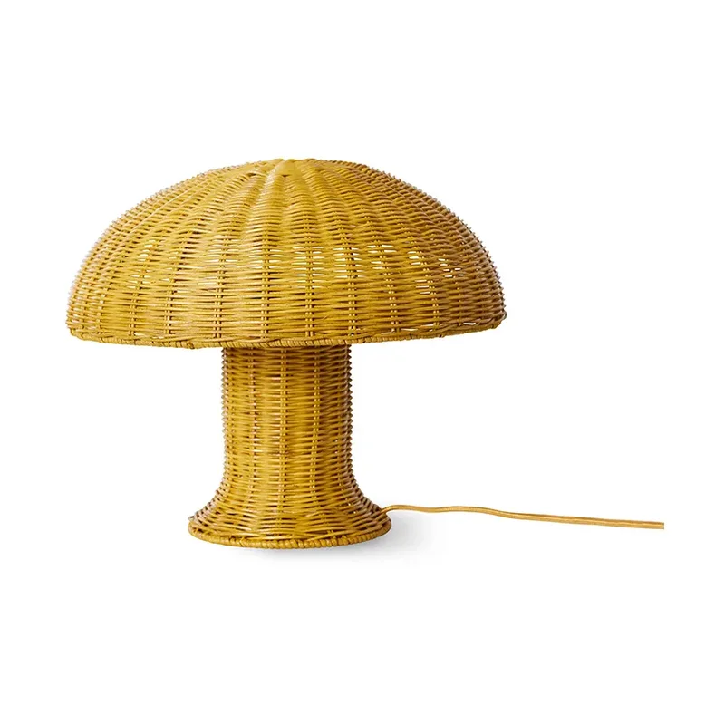 Rattan Tischleuchte Mustard von HKliving – Produktfoto
