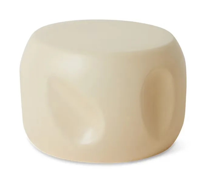 Ronde Bijzettafel Currents Keramiek, Crème, Ø50 cm van HKliving – productfoto
