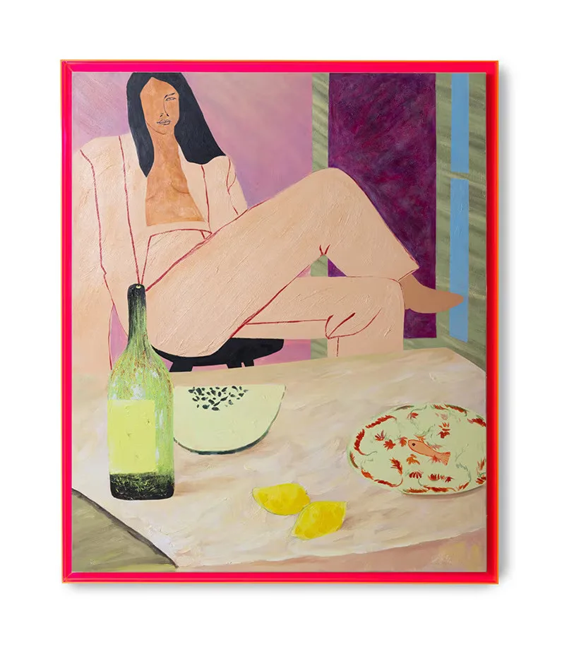 Schilderij Get your groove on Canvas - Roze - 152 x 127 cm de HKliving – photo du produit