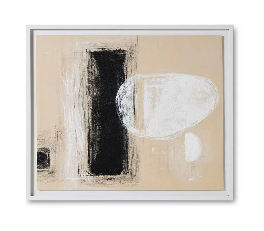 Schilderij Offset Zand B: 120 cm, H: 102 cm de HKliving – photo du produit