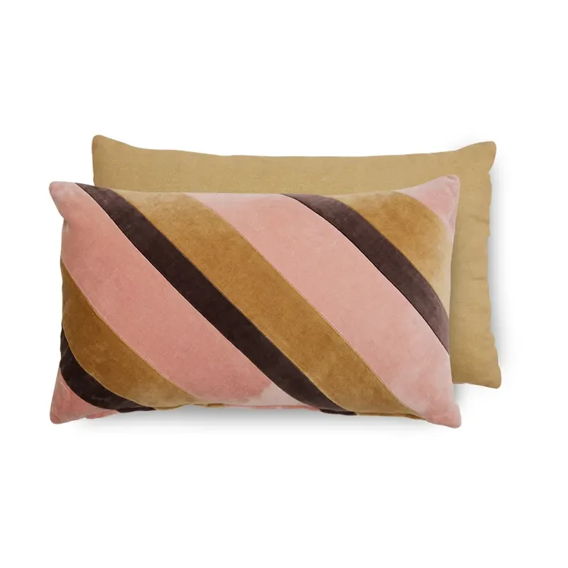 Striped velvet Kissen 30x50 cm Sunkissed by HKliving – product photo