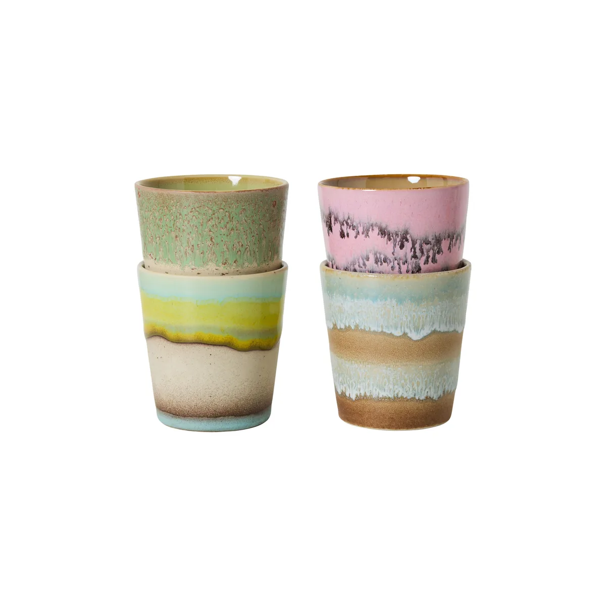 Tasse à café 70s ceramics - Multicolore - Grès émaillé de HKliving – photo du produit