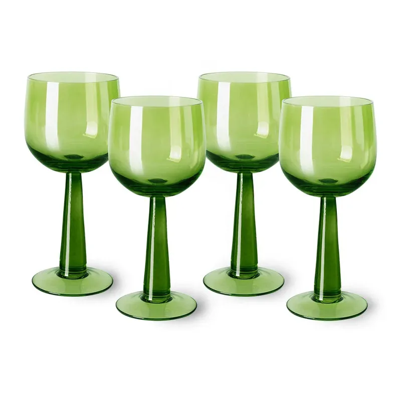 The Emeralds Weinglas Hoch 4er-Pack 20 cl Limettengrün de HKliving – photo du produit