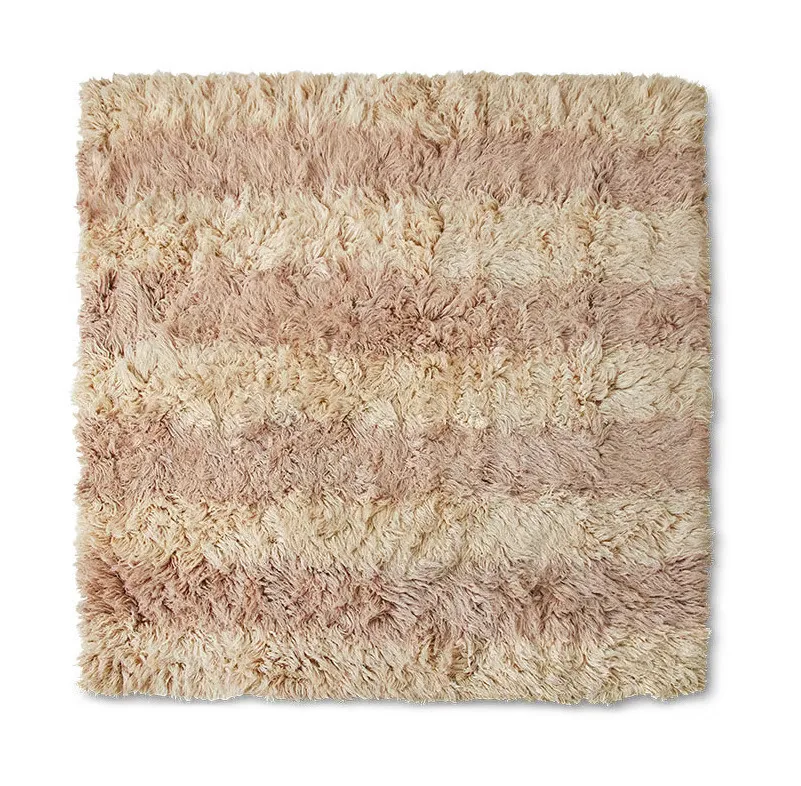 Vloerkleed Fluffy Wol Vierkant Shore van HKliving – productfoto