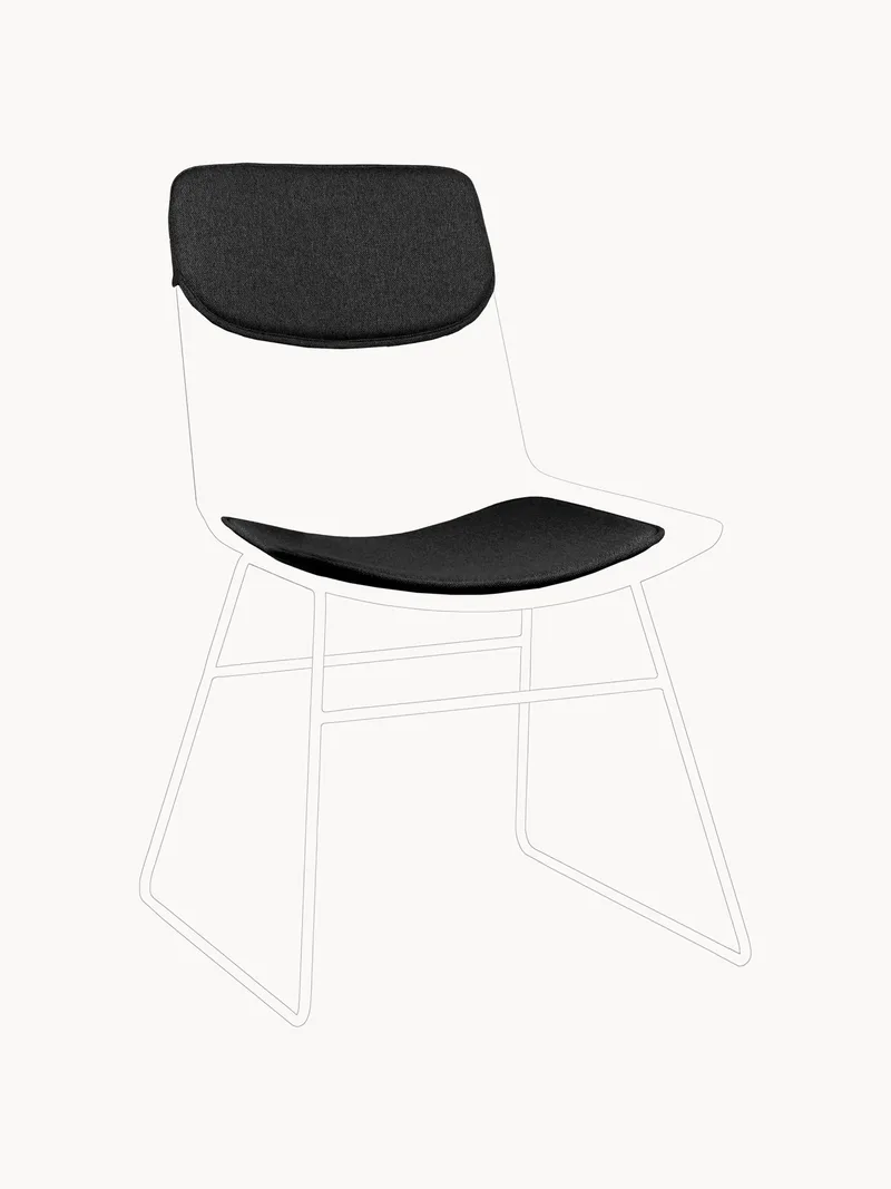 Zitkussen voor metalen stoel Wire, set van 2 de HKliving – photo du produit